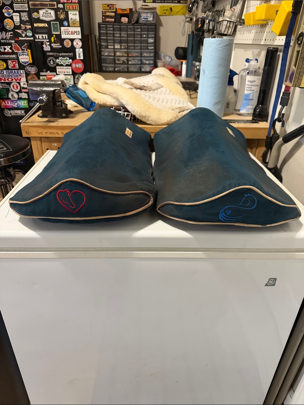 Two saddle mattresses
